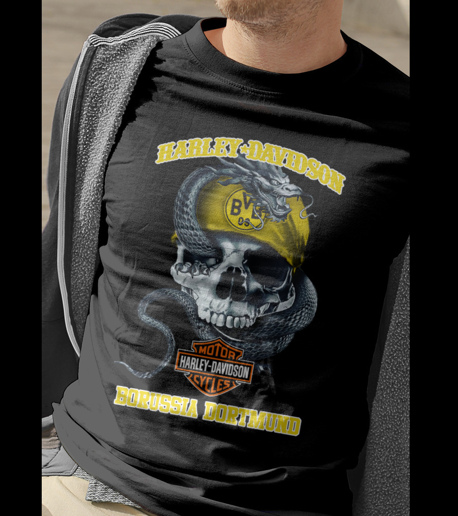 Harley Davidson Motor Cycles Bvb 09 Borussia Dortmund T-Shirt