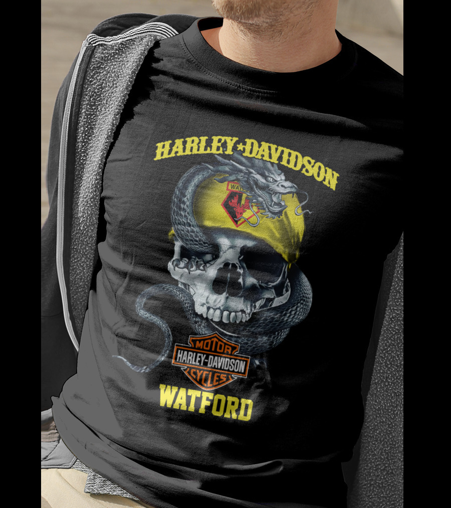 Harley Davidson Watford Skull And Snake T-Shirt