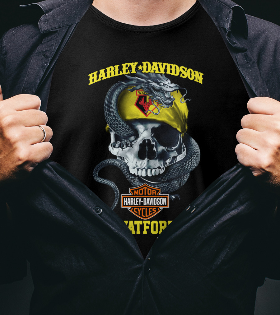 Harley Davidson Watford Skull And Snake T-Shirt