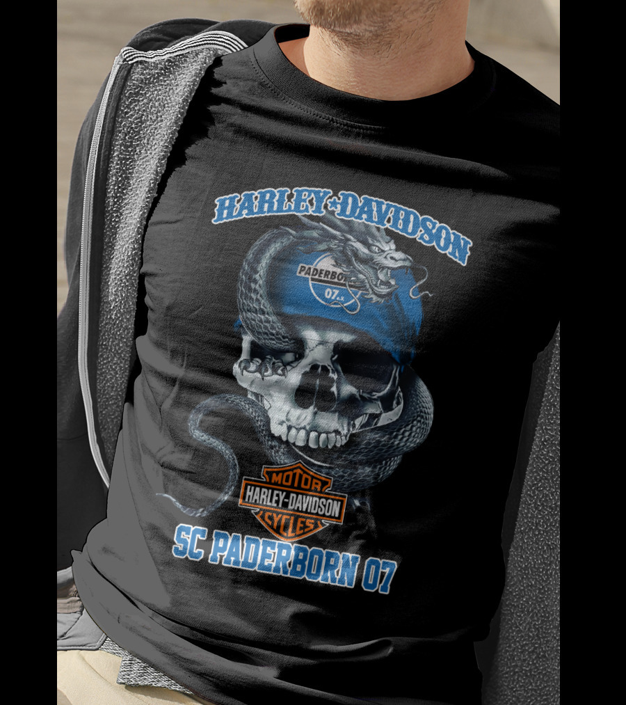 Harley Davidson Sc Paderborn 07 Snake Skull T-Shirt