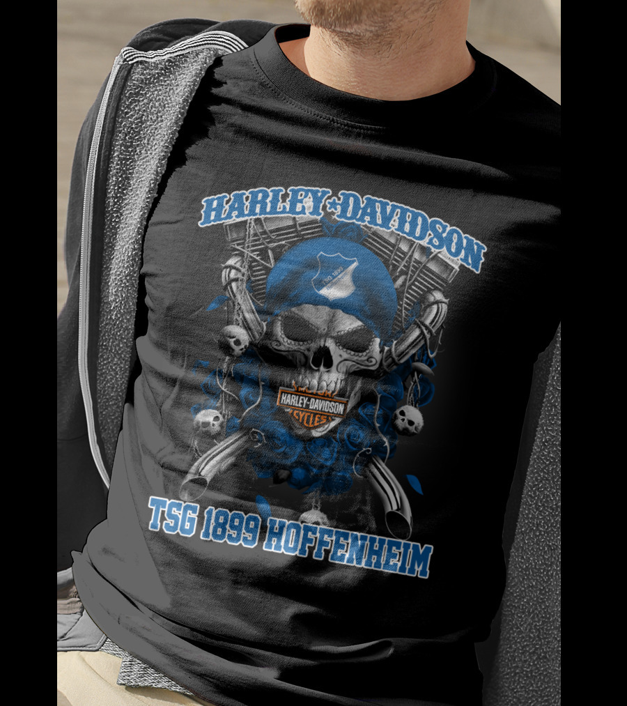 Harley Davidson Cycles Tsg 1899 Hoffenheim Skull T-Shirt