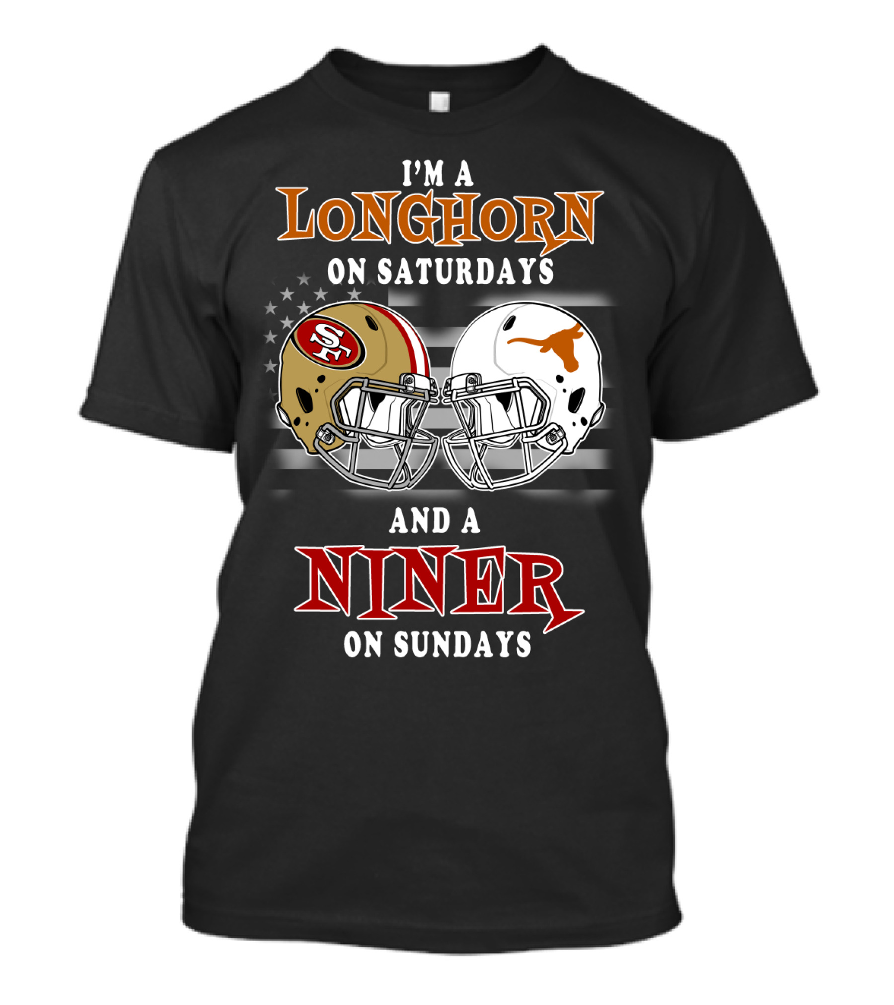 I'm A Longhorn On Saturdays And A Niner On Sundays T-Shirt