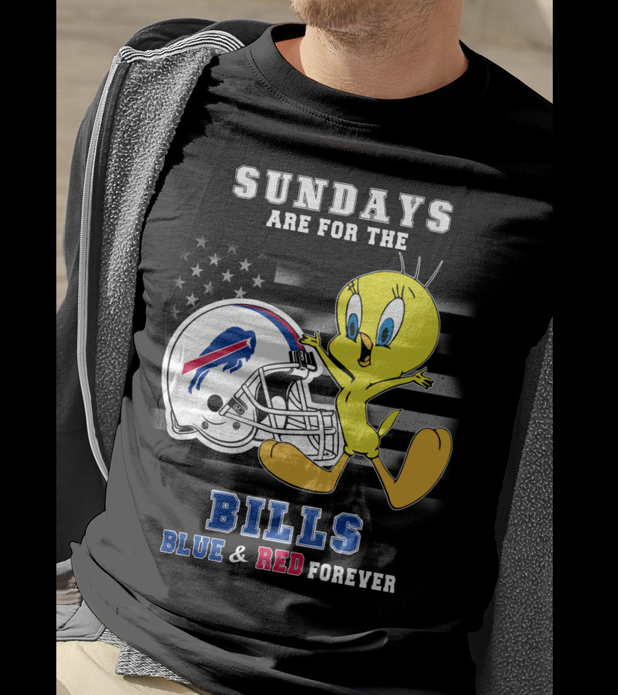 Sundays Are For The Bills Blue & Red Forever T-Shirt