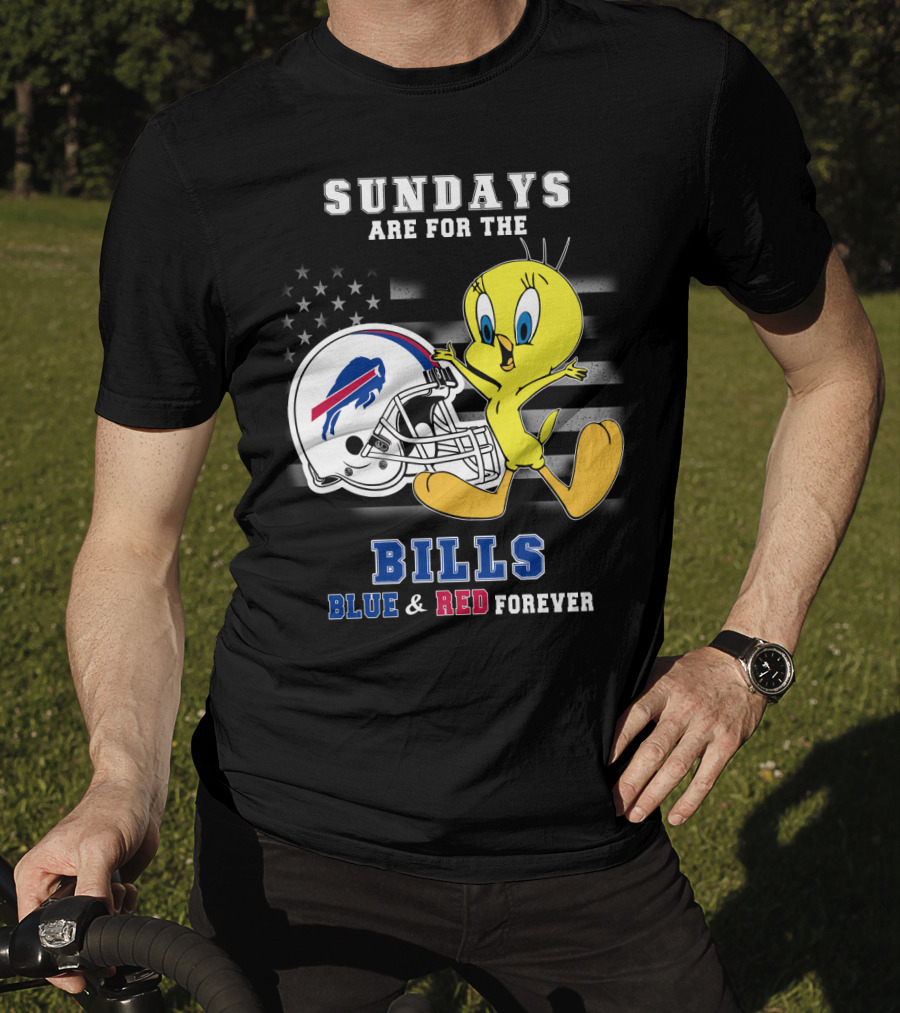 Sundays Are For The Bills Blue & Red Forever T-Shirt
