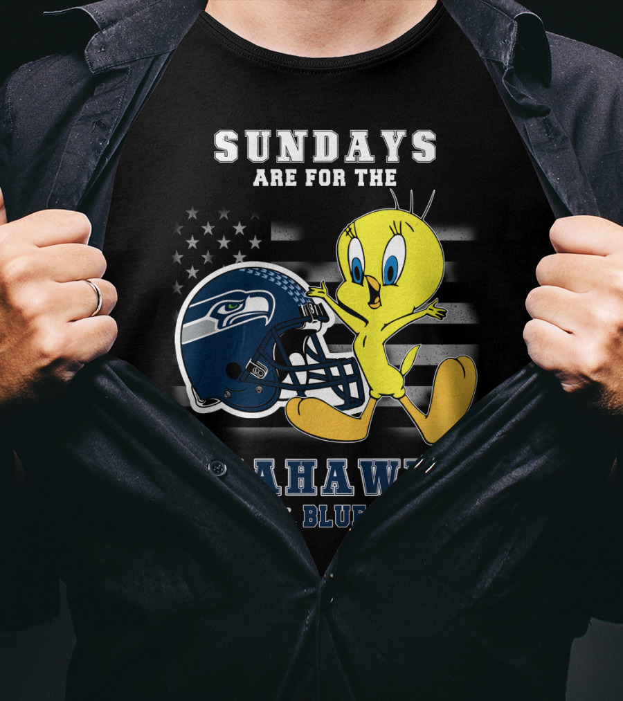 Sundays Are For The Seahawks Green And Blue Forever T-Shirt