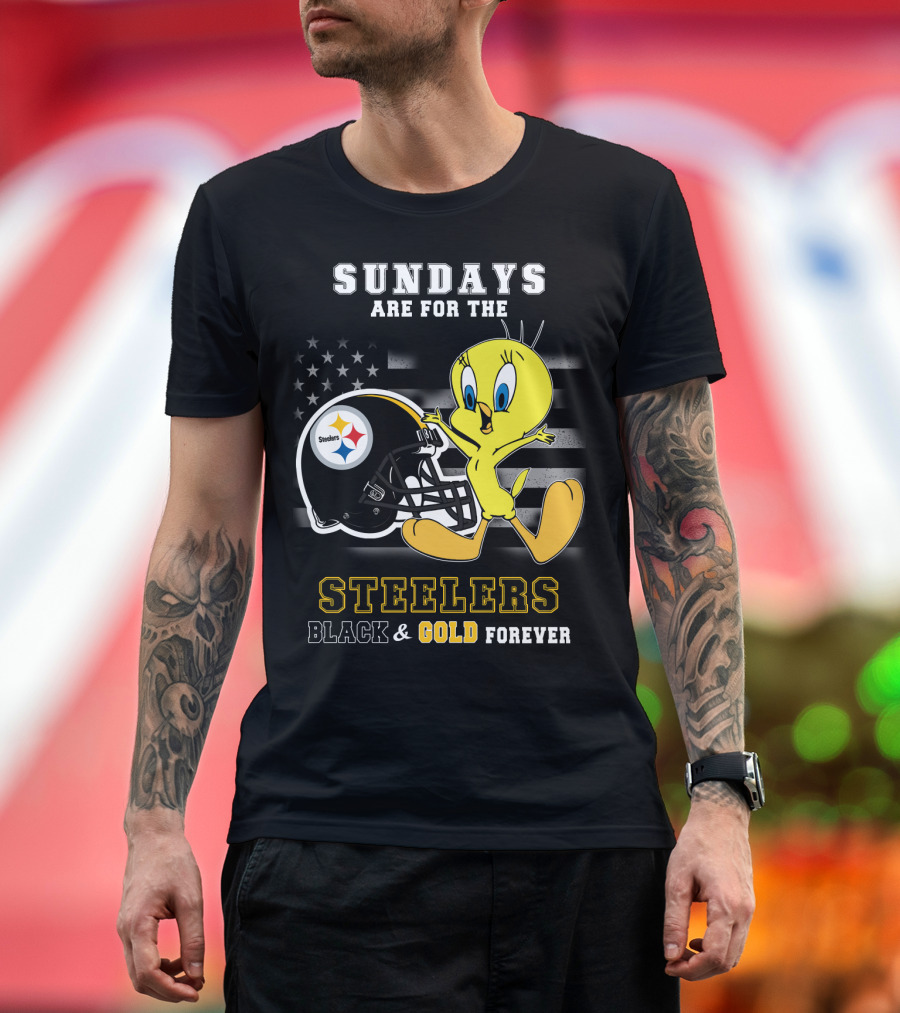 Sundays Are for the Steelers Black and Gold Forever T-Shirt