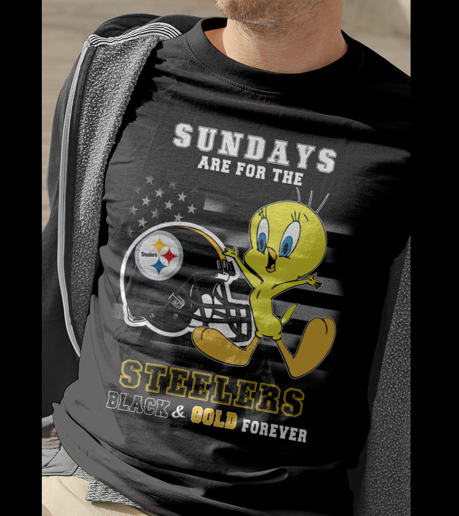Sundays Are For The Steelers Black And Gold Forever T-Shirt