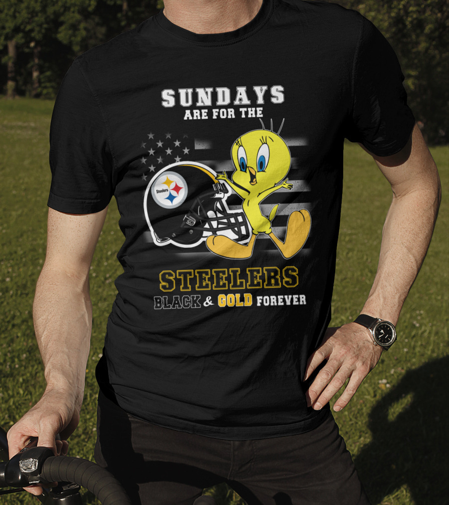 Sundays Are For The Steelers Black And Gold Forever T-Shirt