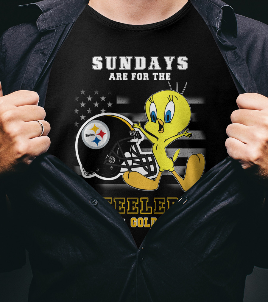Sundays Are For The Steelers Black And Gold Forever T-Shirt