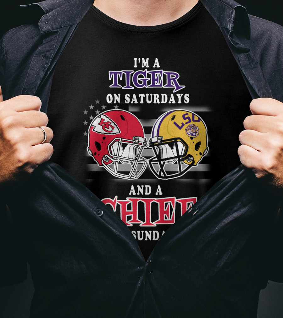 I'm A Tiger On Saturdays And A Chief On Sundays T-Shirt