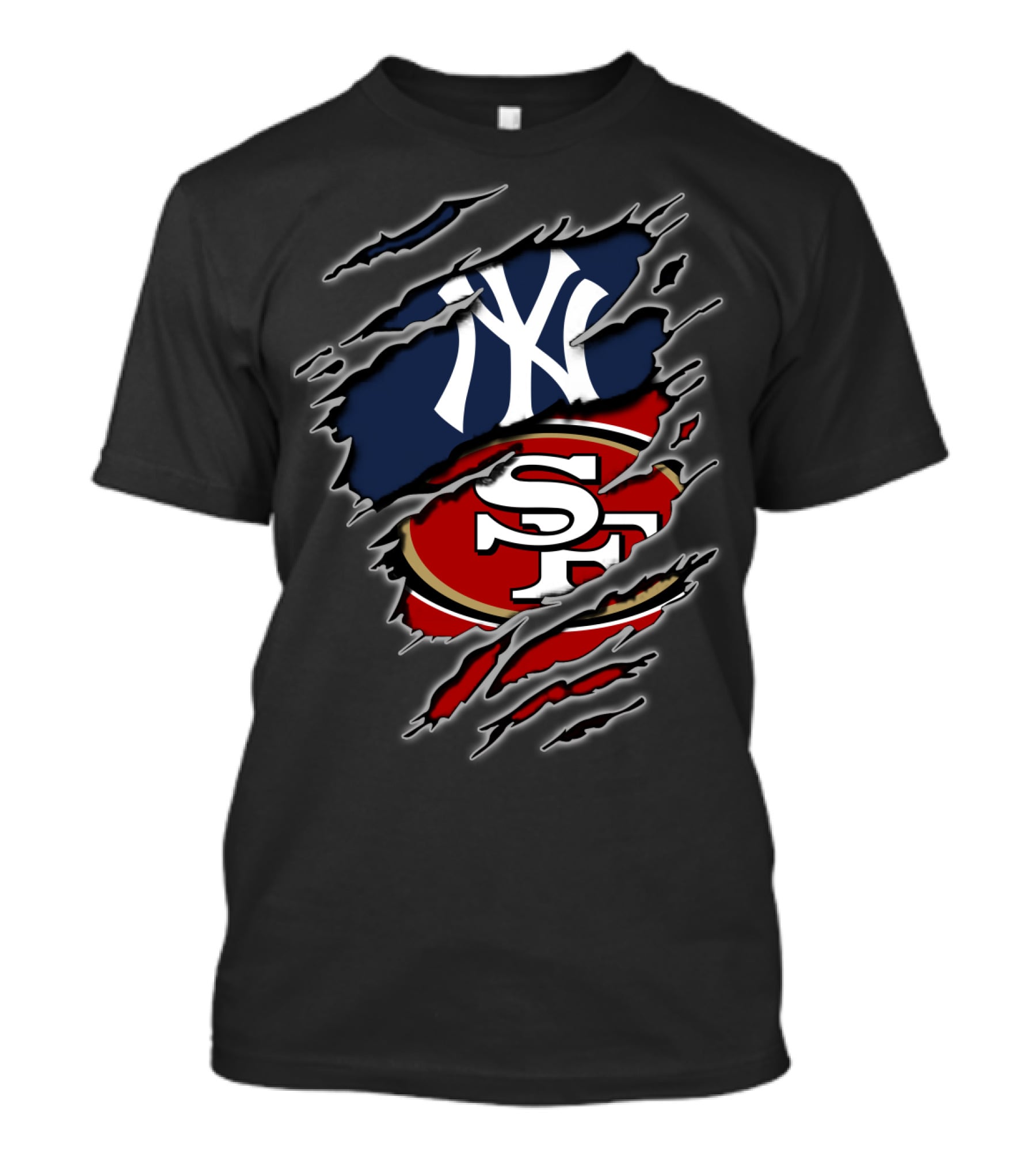 New York Yankees San Francisco 49ers Fan Fusion T-Shirt