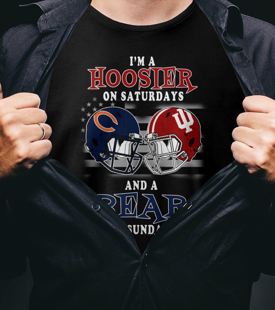 I'm A Hoosier On Saturdays And A Bear On Sundays T-Shirt