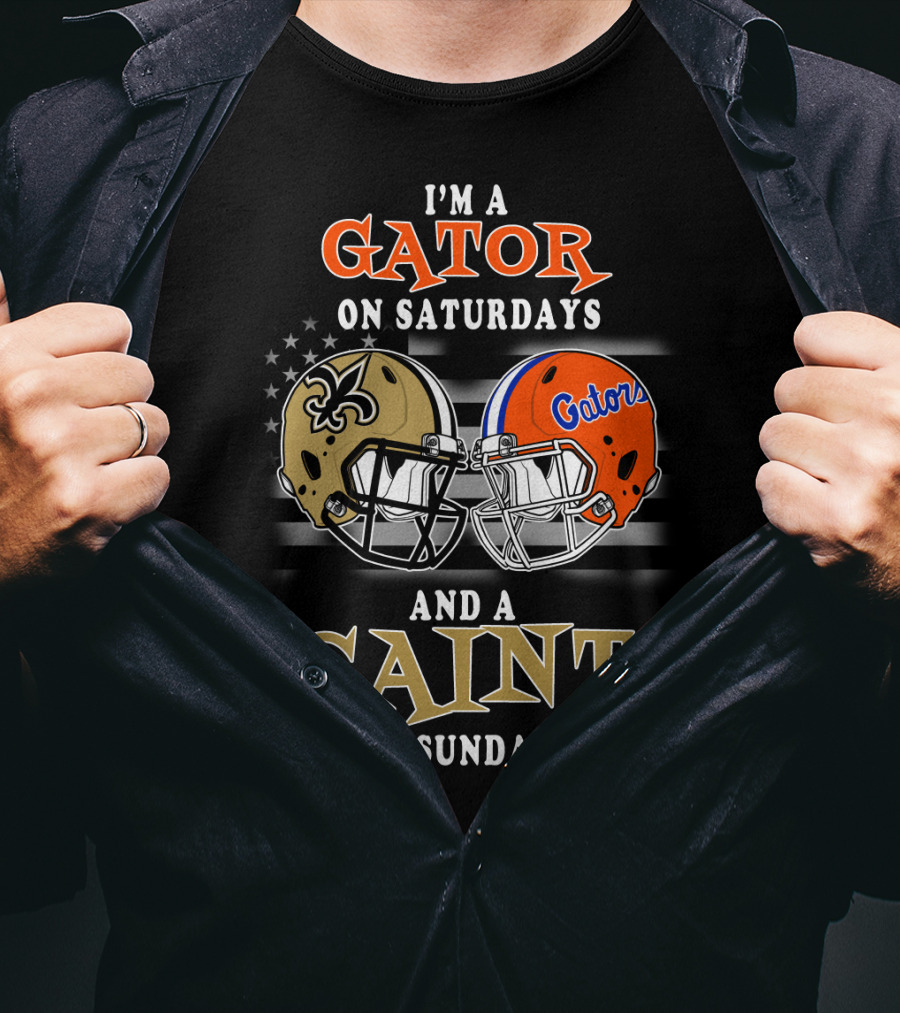 I'm A Gator On Saturdays And A Saint On Sundays T-Shirt