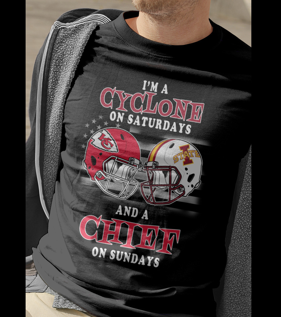I'm A Cyclone On Saturdays And A Chief On Sundays T-Shirt