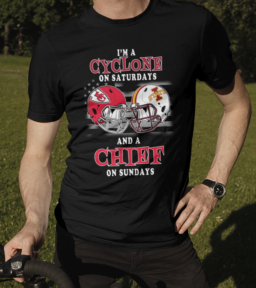 I'm A Cyclone On Saturdays And A Chief On Sundays T-Shirt