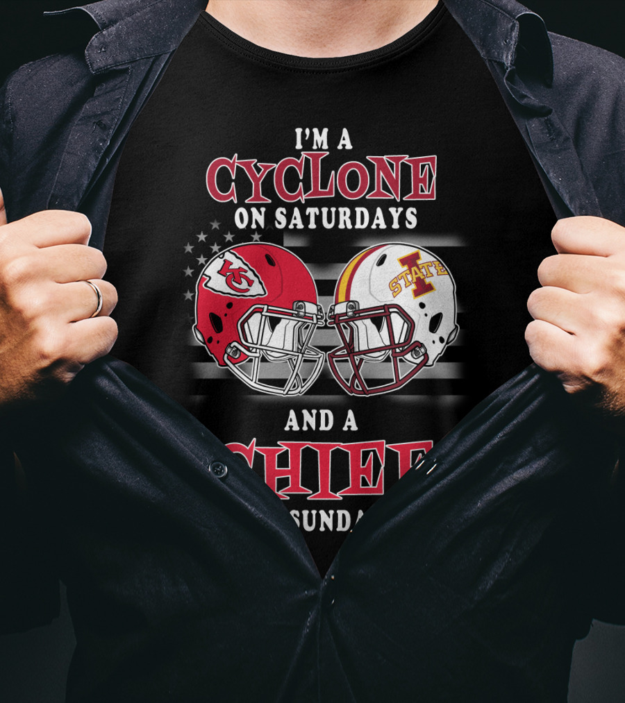 I'm A Cyclone On Saturdays And A Chief On Sundays T-Shirt