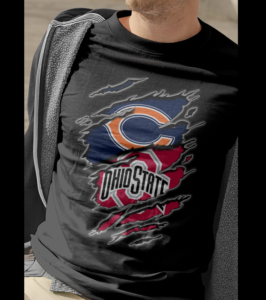 Chicago Bears Ohio State Fans Combination T-Shirt