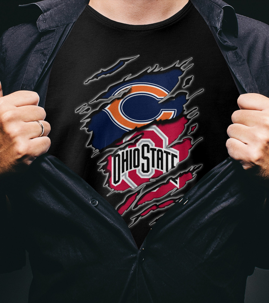 Chicago Bears Ohio State Fans Combination T-Shirt