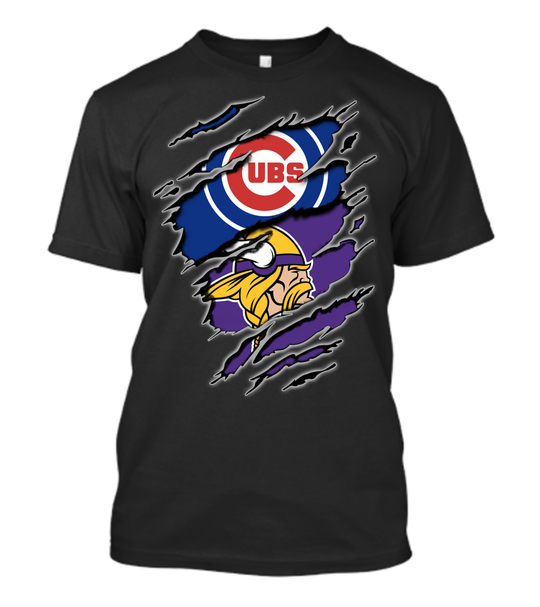 Cubs Vikings Crossover Fan T-Shirt