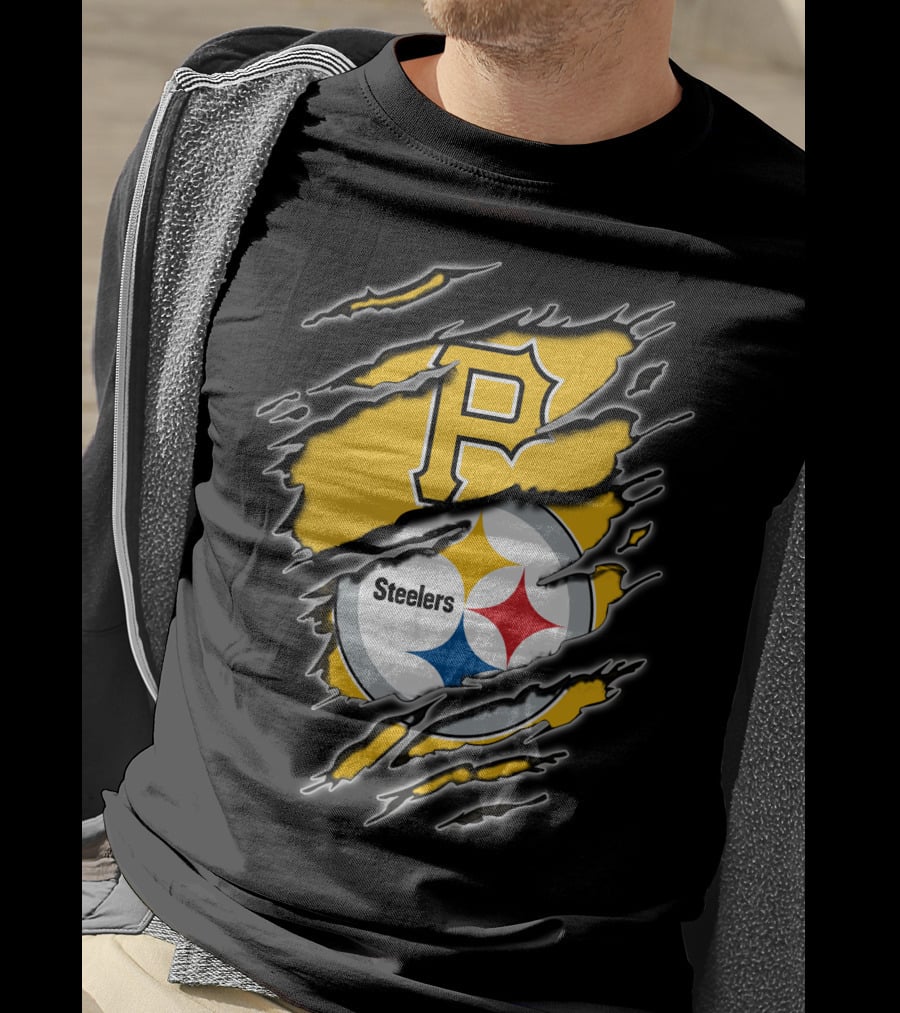 Pittsburgh Pirates Steelers Fan Crossover T-Shirt