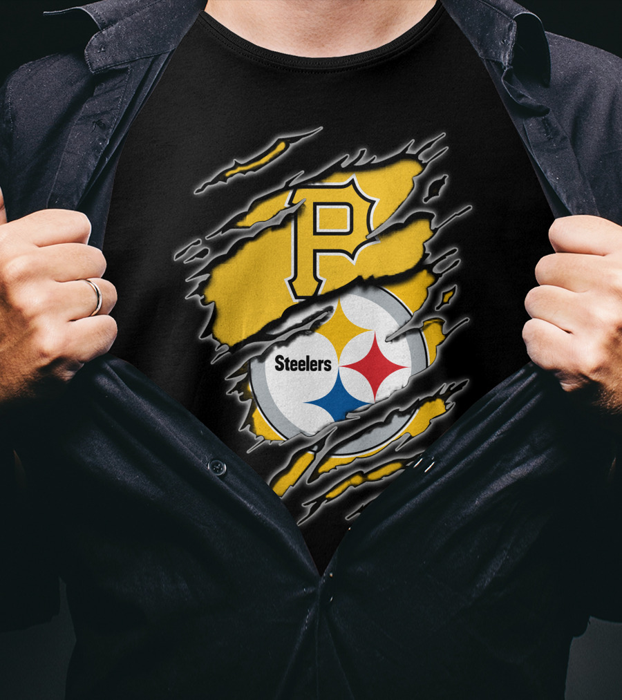 Pittsburgh Pirates Steelers Fan Crossover T-Shirt