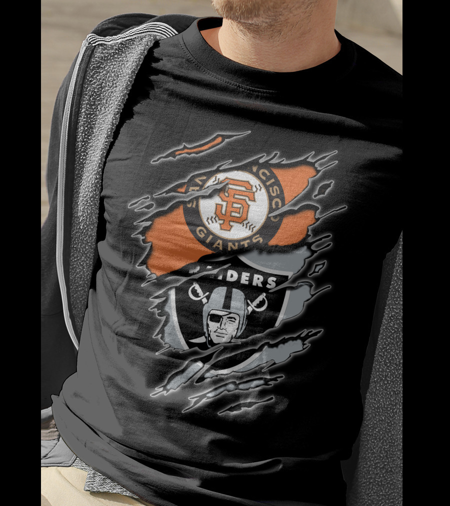 San Francisco Giants And Raiders Fans Collaboration T-Shirt
