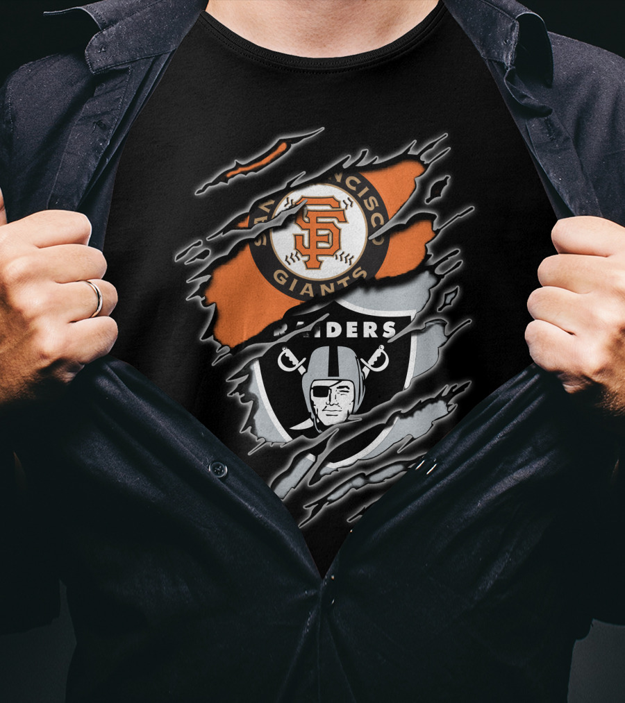 San Francisco Giants And Raiders Fans Collaboration T-Shirt