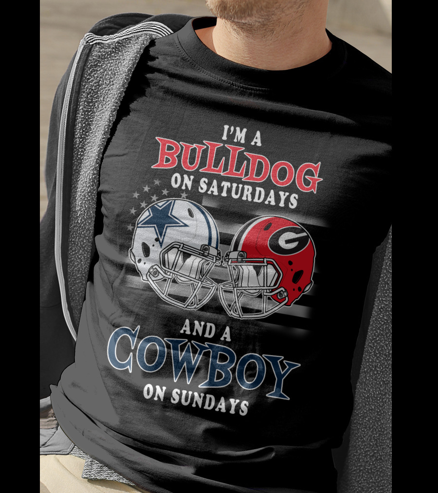 I'm A Bulldog On Saturdays And A Cowboy On Sundays T-Shirt