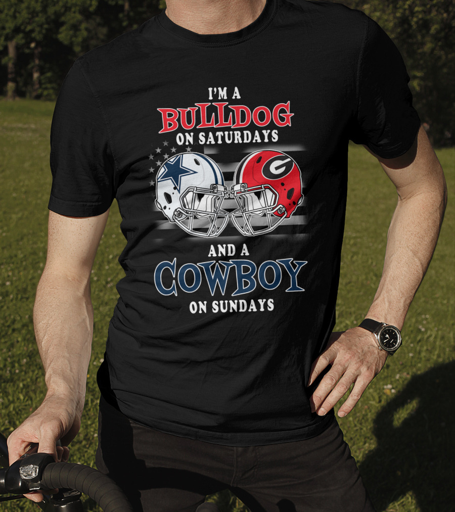 I'm A Bulldog On Saturdays And A Cowboy On Sundays T-Shirt
