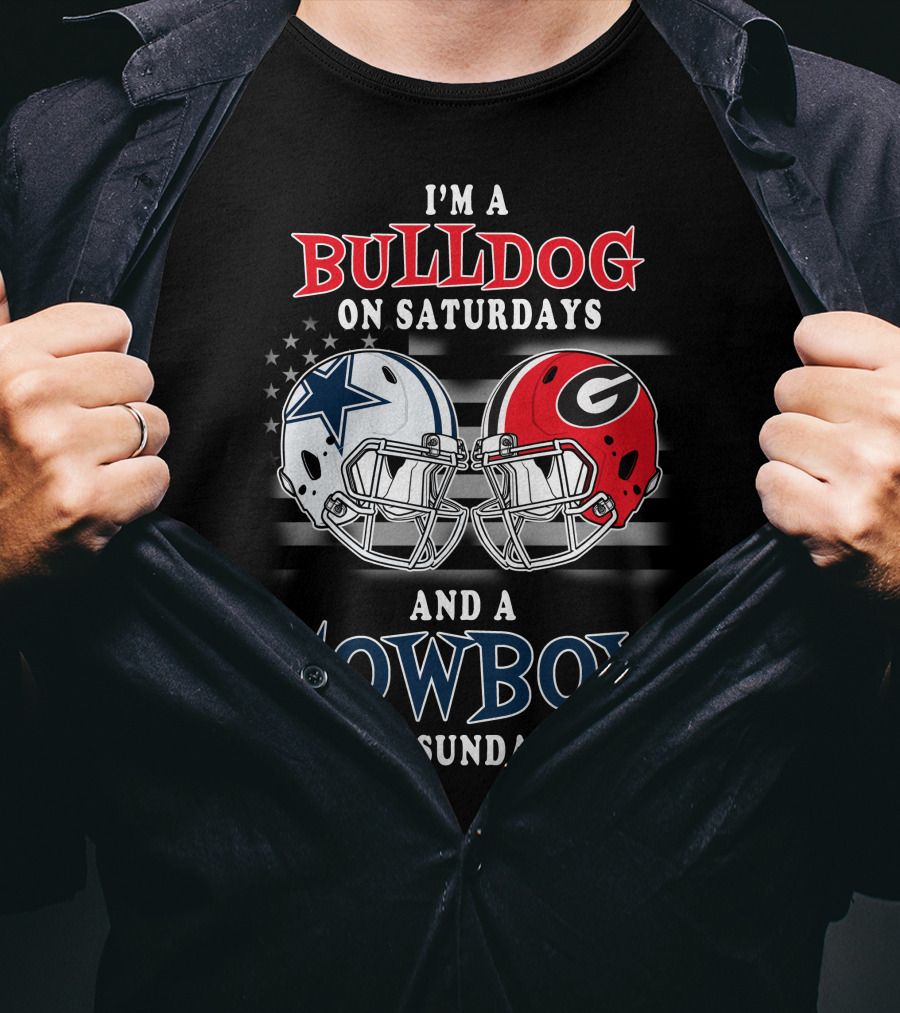 I'm A Bulldog On Saturdays And A Cowboy On Sundays T-Shirt