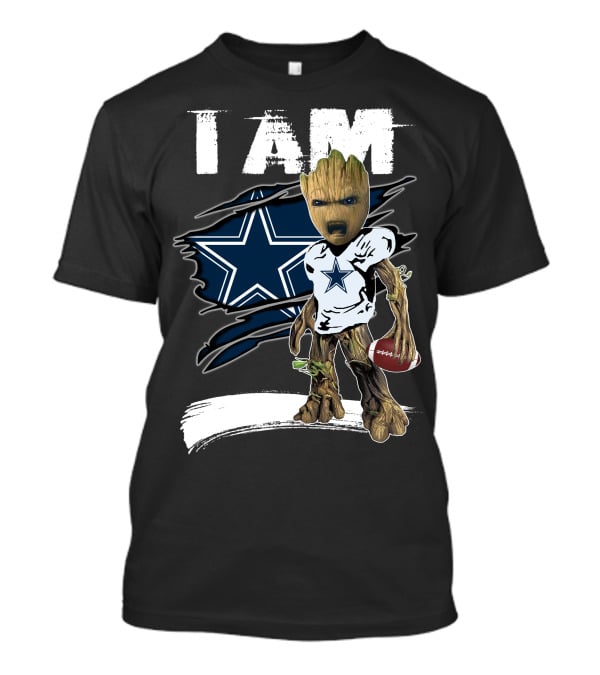I Am Cowboys Star Fan Graphic Mashup T-Shirt