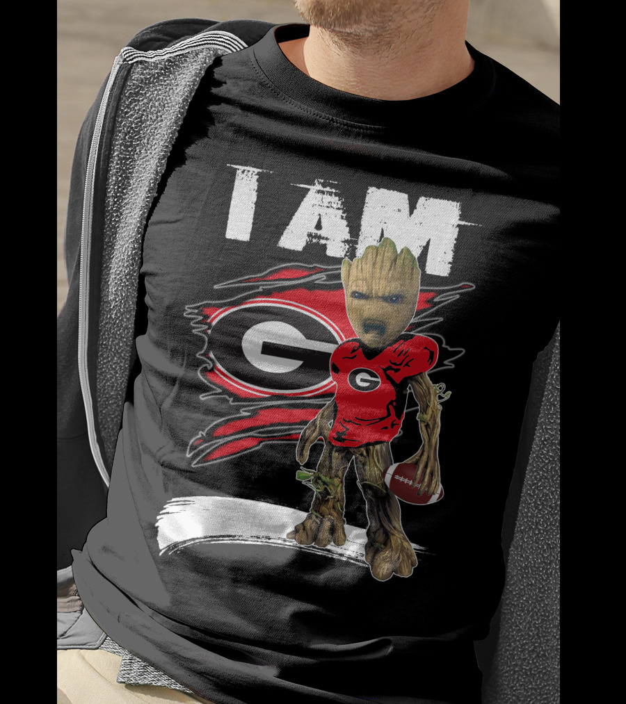 I Am Bulldogs Fan Football Groot Georgia T-Shirt