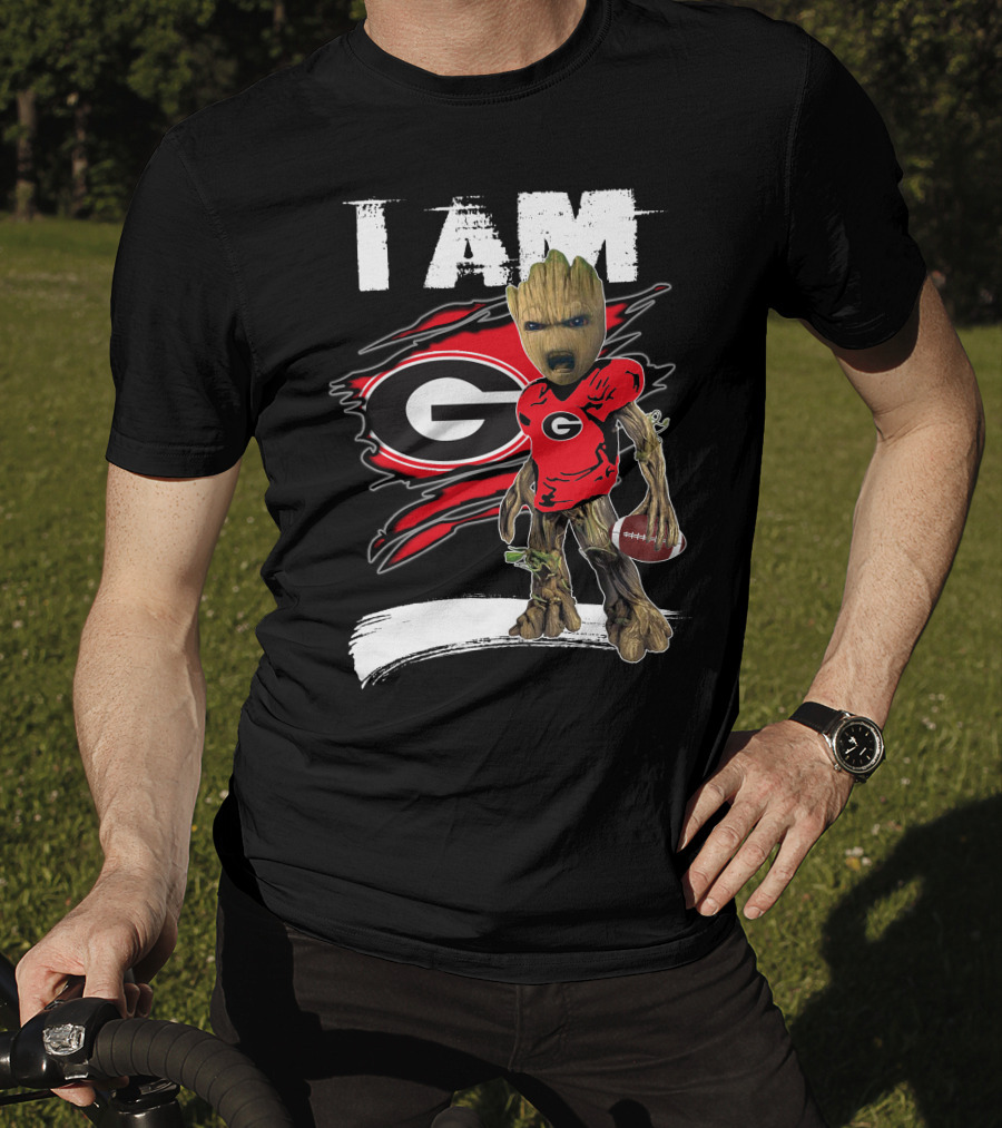 I Am Bulldogs Fan Football Groot Georgia T-Shirt