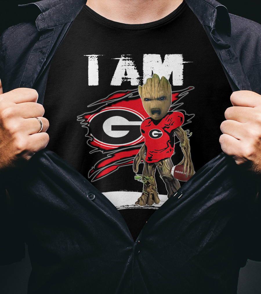 I Am Bulldogs Fan Football Groot Georgia T-Shirt