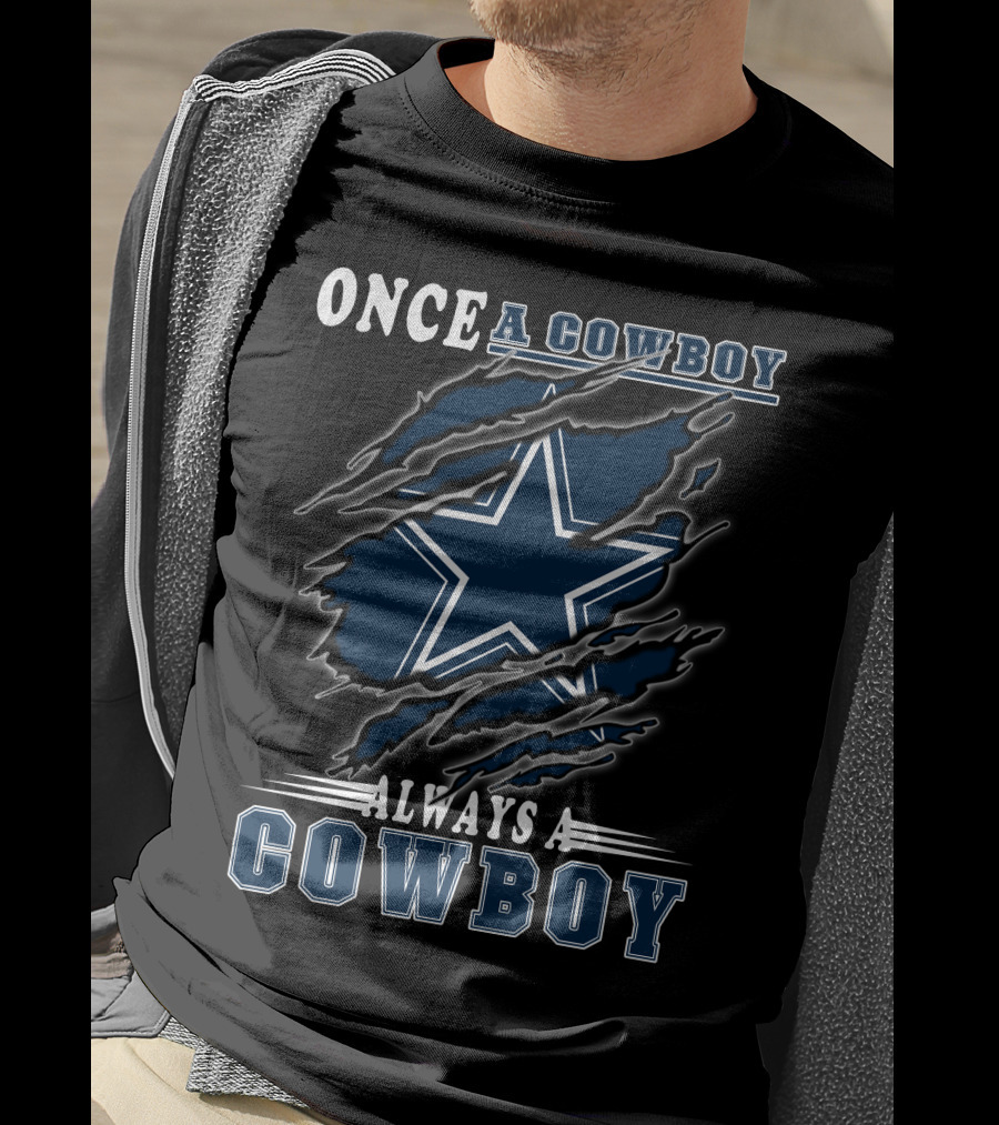 Once A Cowboy Always A Cowboy Star T-Shirt