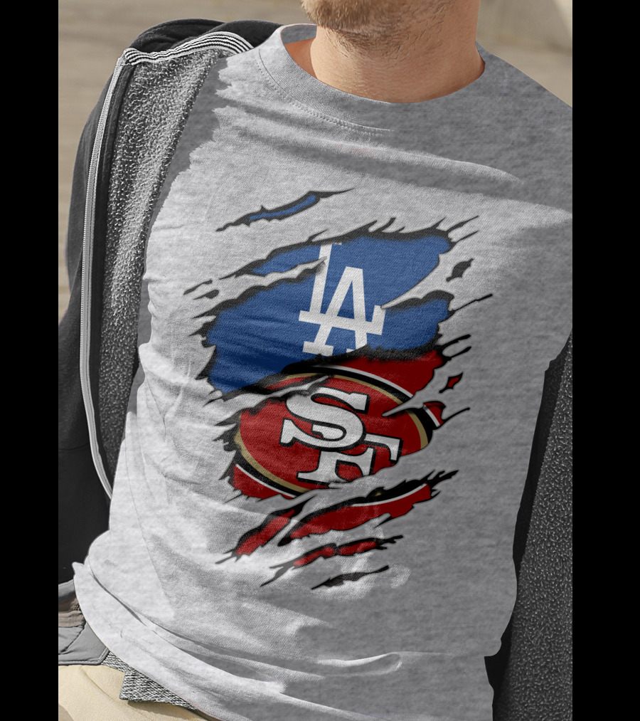 49ers Sf Dodgers La Logos T-Shirt