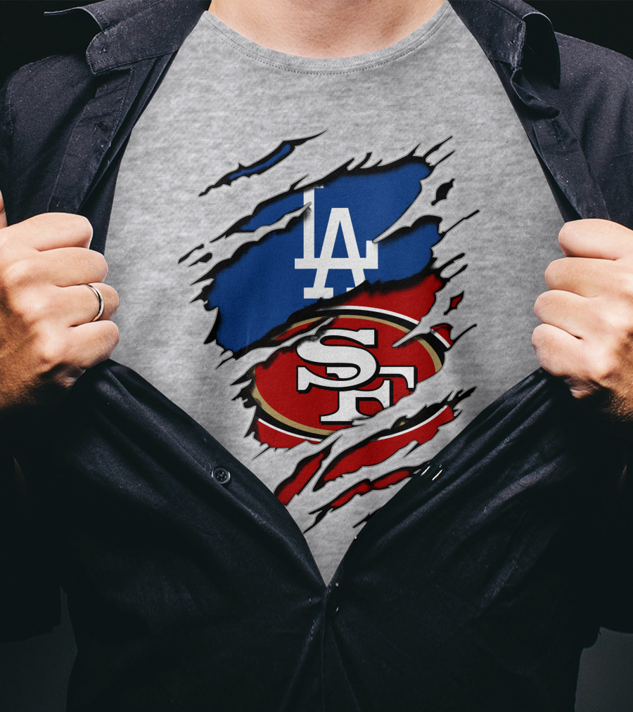49ers Sf Dodgers La Logos T-Shirt