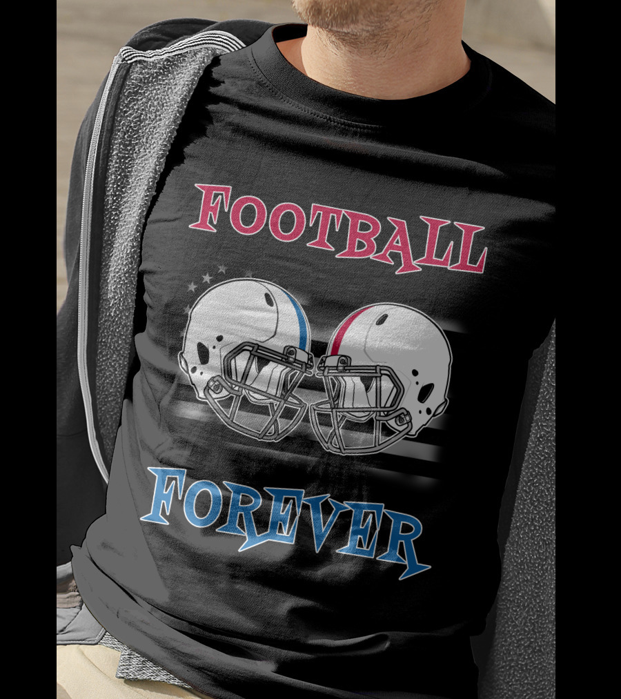 Football Forever Col Buck Helmets Stars Stripes T-Shirt