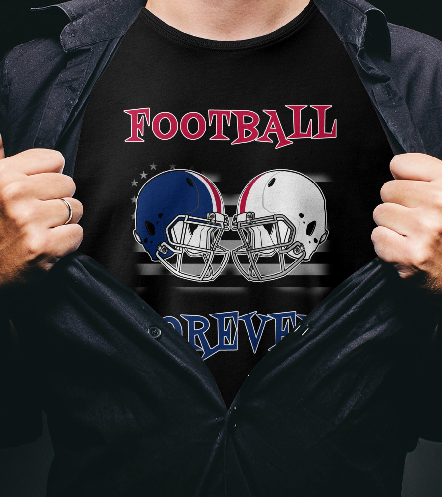 Football Forever Helmets Faceoff T-Shirt