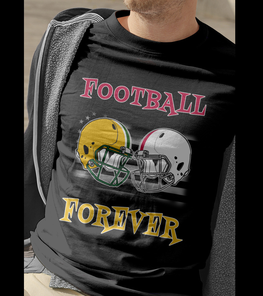 Football Forever Pack Buck Helmets Stars Stripes T-Shirt