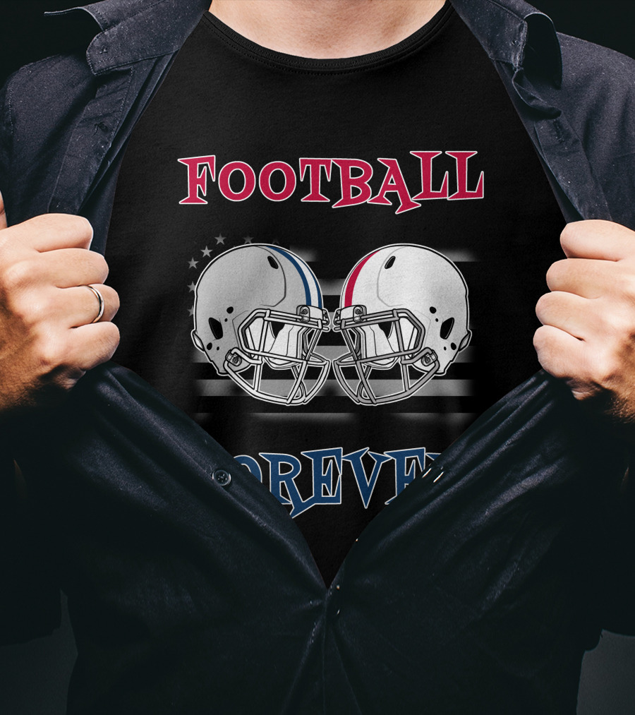 Football Forever Cow-Buck Helmets T-Shirt