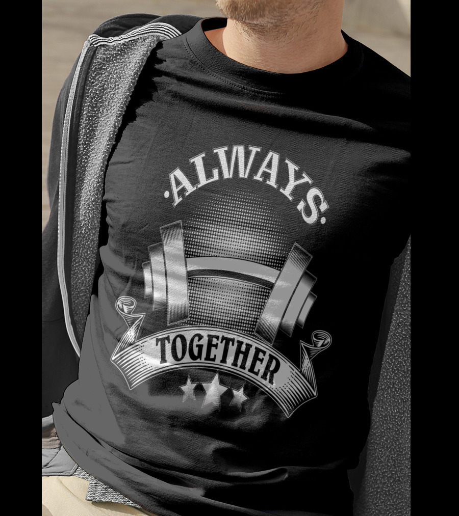 Always Together Dumbbell Stars Banner T-Shirt