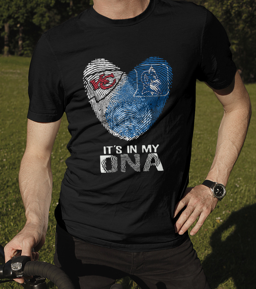 Chiefs Duke It's In My Dna Fingerprint Heart T-Shirt