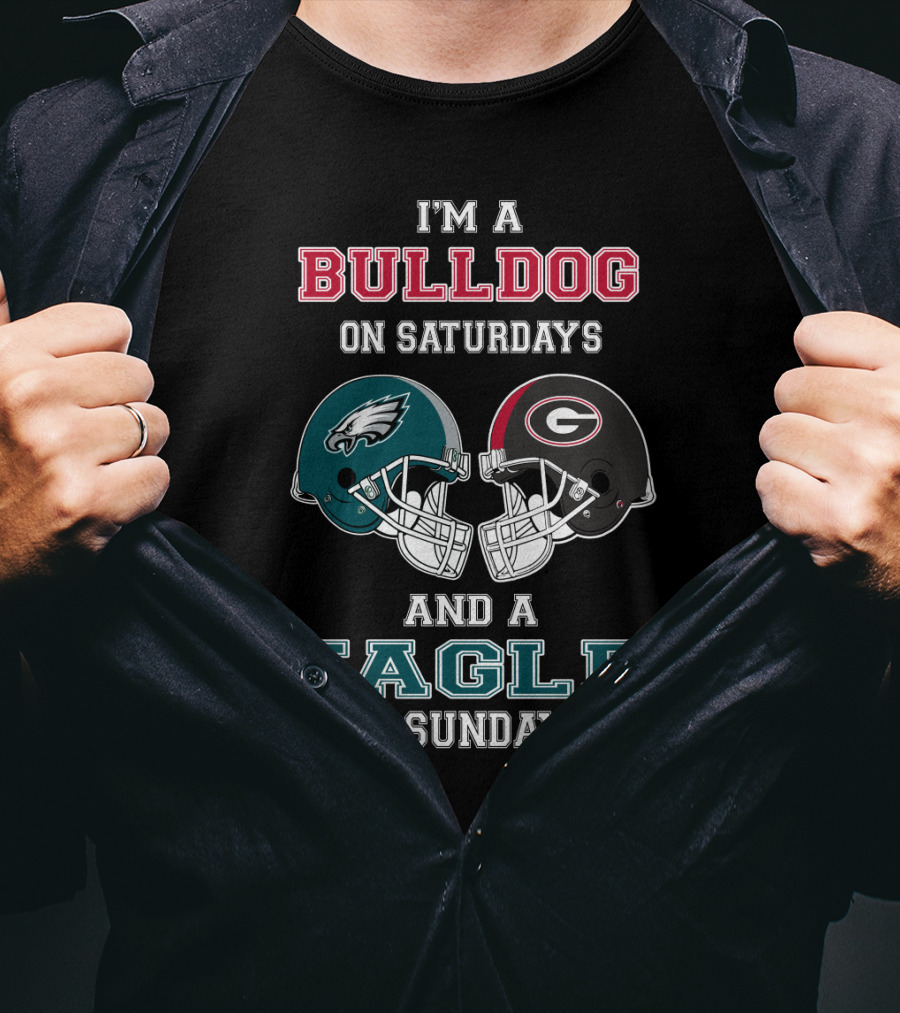 I'm A Bulldog On Saturdays And An Eagle On Sundays T-Shirt