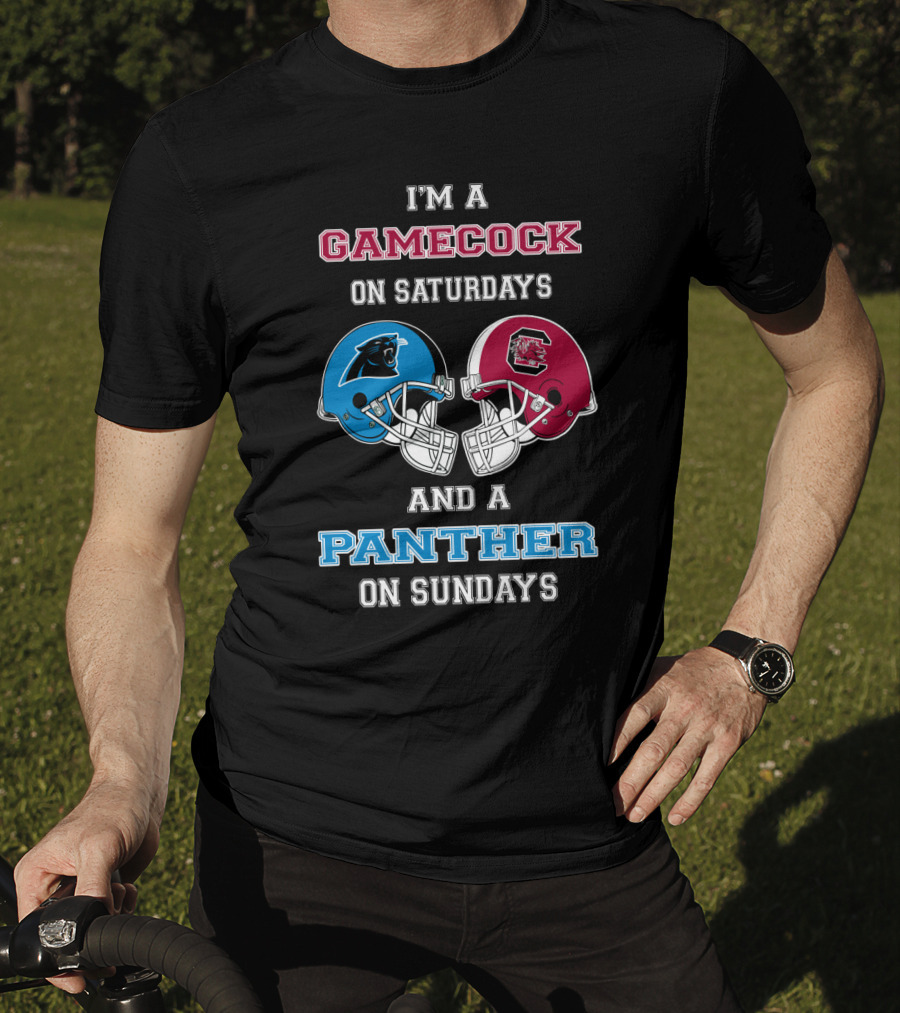 I'm A Gamecock On Saturdays And A Panther On Sundays T-Shirt