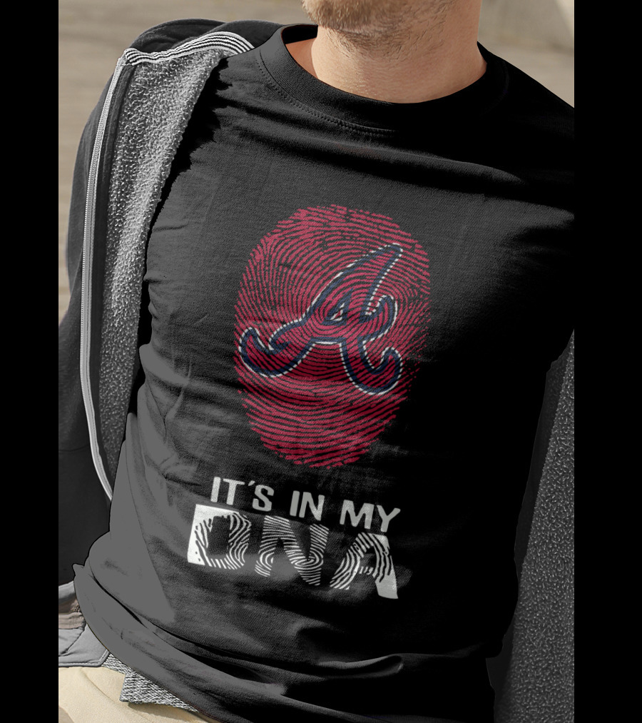 Atlanta Braves It's In My DNA Fingerprint T-Shirt