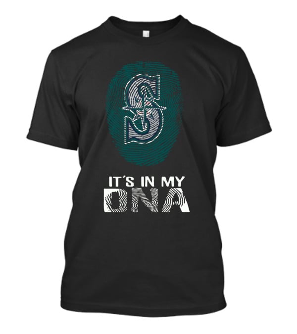 Seattle Mariners It's In My DNA Fingerprint T-Shirt