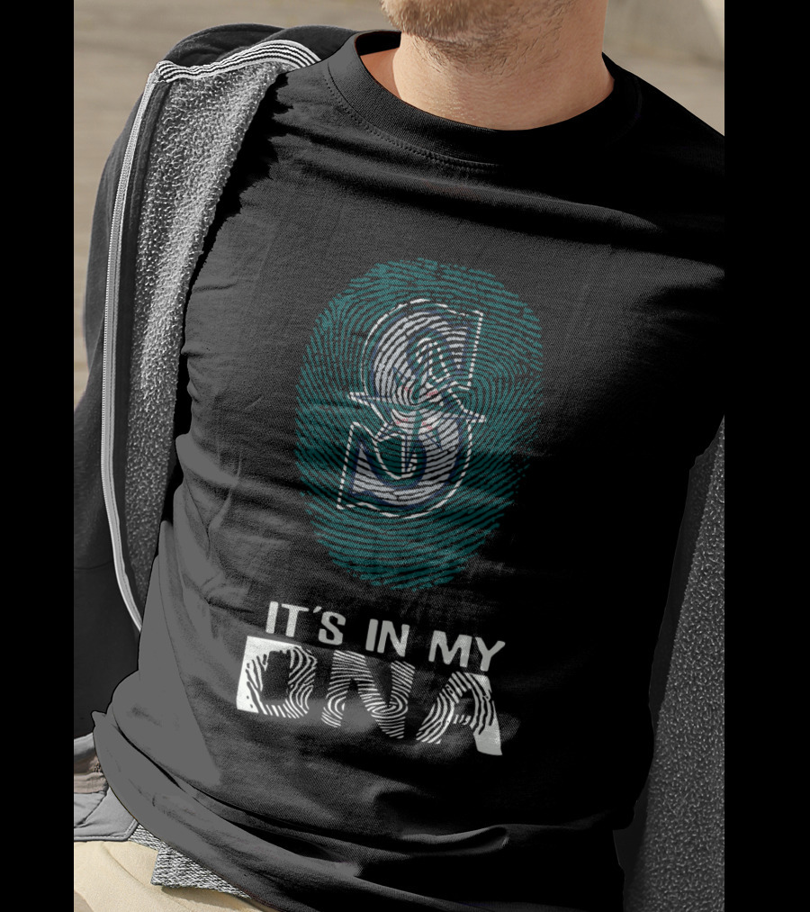 Seattle Mariners It's In My DNA Fingerprint T-Shirt