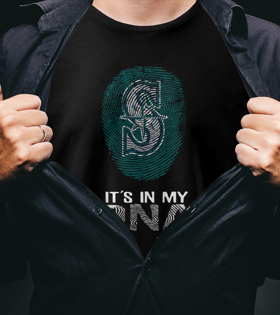 Seattle Mariners It's In My DNA Fingerprint T-Shirt