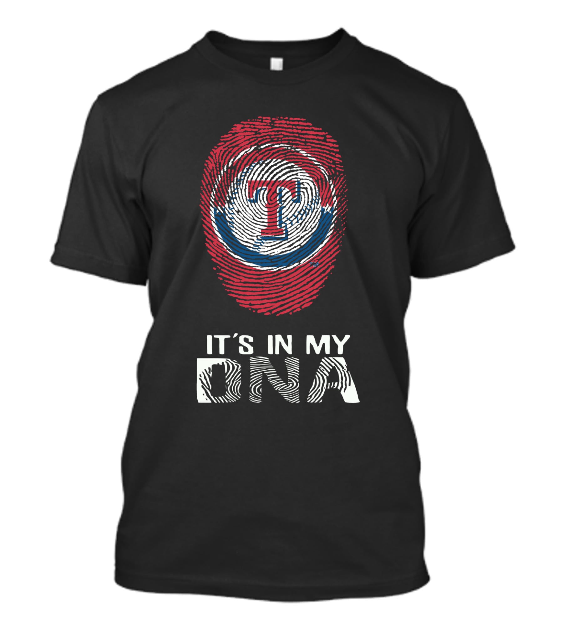Texas Rangers T Fingerprint It's In My DNA T-Shirt